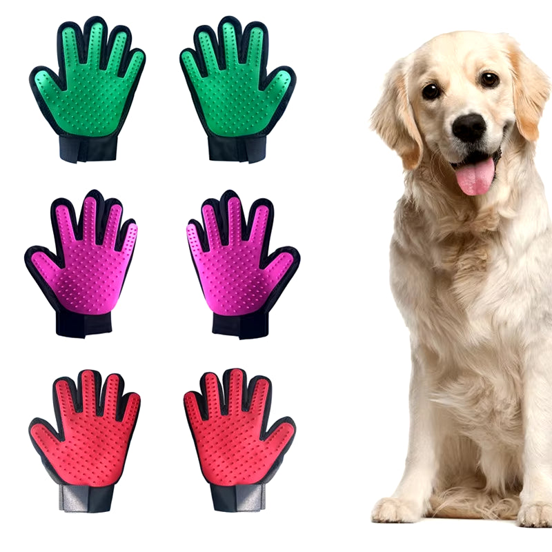 Pet Glove Cat Dog Hair Deshedding Grooming Glove Brush Gloves Dog Comb for Cats Bath Hair Remover Clean Massage Brush for Animal