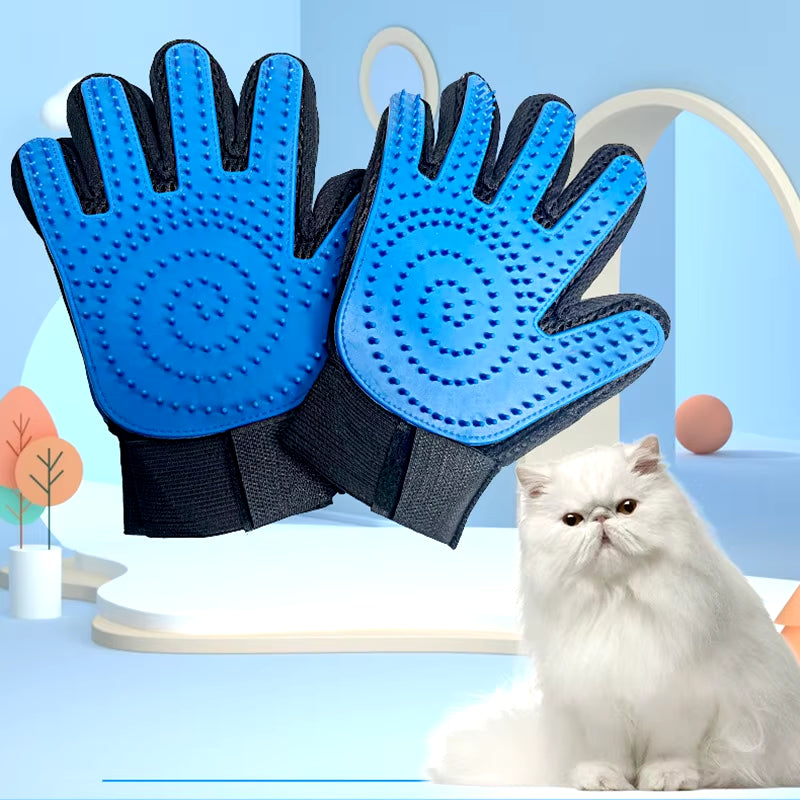 Pet Glove Cat Dog Hair Deshedding Grooming Glove Brush Gloves Dog Comb for Cats Bath Hair Remover Clean Massage Brush for Animal